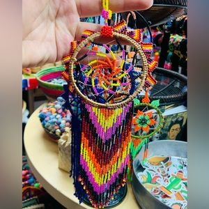 Dream Catcher Huichol Art Mexican Handmade Decorative GIFT